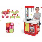 Smoby Set elektronická kuchynka Bon Appetit Red&Green so zvukmi+čajová súprava na tácke 310810-2 – Hledejceny.cz