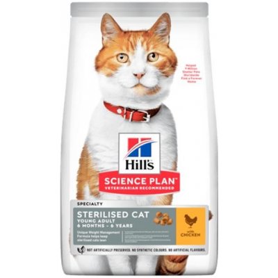 Hill's Pet Nutrition Feline Young Adult Sterilised Chicken 15 kg – Hledejceny.cz