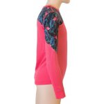 Sensor Merino Impress Set dětský triko dl.rukáv + spodky magenta/floral – Zbozi.Blesk.cz