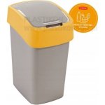 Curver FLIP BIN 25 l šedostříbrná / žlutá – Zboží Dáma