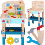 Tooky Toy Pracovní stůl s nářadím a hodinami 45 ks – Zboží Mobilmania