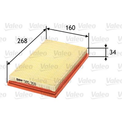 Vzduchový filtr VALEO 585359 – Hledejceny.cz