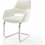 Delife Yago-Flex s područkami bouclé měkký béžová plochá bílá taštičkové pružiny – Sleviste.cz
