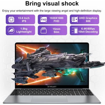NOTEBOOK TECLAST F15 Plus 8 GB RAM 256 GB ROM – Zboží Dáma