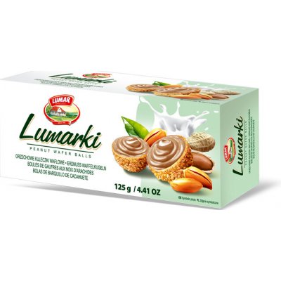 Lumar Lumarki vaflové bonbóny s kakaovým krémem a lískovými oříšky 120 g – Sleviste.cz