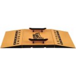 Skateboard prstový šroubovací 2ks plast 10cm s rampou s doplňky 2 barvy v krabičce 35x9x18cm – Zboží Dáma