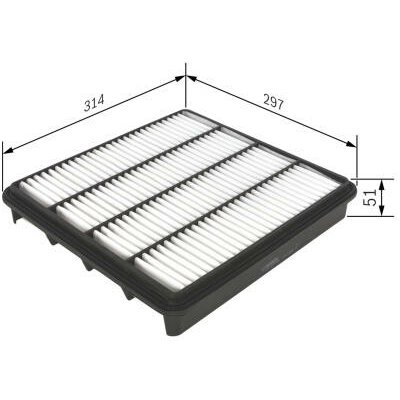 Vzduchový filtr BOSCH F 026 400 296 – Hledejceny.cz