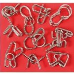 Hlavolamy drátové deset drobných sada červená – Zboží Mobilmania