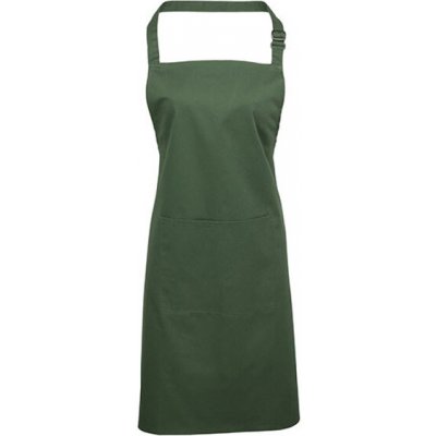 Premier Workwear Pracovní zástěra za krk s kapsou PR154 Moss Pantone 418C 72 x 86 cm – Hledejceny.cz