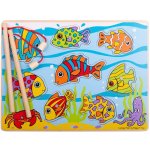 Bigjigs hra Chytání rybiček na desce – Zboží Dáma