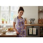 BBK Kuchyňská bavlněná zástěra FESTIVE EGGS fialová 60x75 cm 100% bavlna – Zboží Dáma