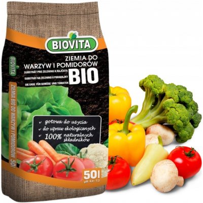 Biovita Zemina pro zeleniny a rajčata BIO 50 l – Hledejceny.cz