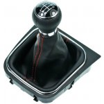 PROTEC Řadící páka s manžetou VW Golf VI 2008 - 2013 Black 6st červené prošití | Zboží Auto