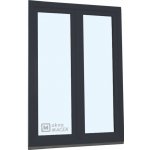 Knipping Balkonové dveře 150 x 240 cm O+OS s jednostrannou klikou madýlkem a PVC rámem levé antracit/bílá – Zboží Mobilmania