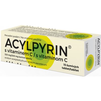 ACYLPYRIN S VITAMINEM C POR 320MG/200MG TBL EFF 12 – Hledejceny.cz