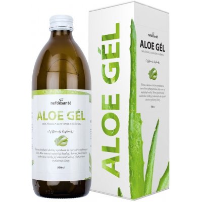 Nefdesante ALOE GEL 100% šťáva z Aloe Vera s dužinou 500 ml