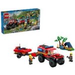 LEGO® City 60412 Hasičský vůz 4x4 a záchranný člun – Zboží Dáma