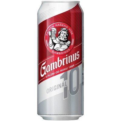 GAMBRINUS světlé výčepní 4,3% 0,5 l (plech) – Zboží Mobilmania