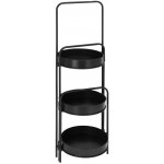 ProGarden STOJAN NA KVĚTINÁČ TRIPLE 64x67x20 cm ČERNÁ – Sleviste.cz