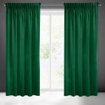 Pierre Cardin ZATEMŇOVACÍ ZÁVĚS NA PÁSCE PIERRE CARDIN SIBEL 140X270 CM TMAVĚZELENÁ – Hledejceny.cz