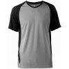 Pánské sportovní tričko ProAct pánské dvoubarevné sportovní tričko šedé černé