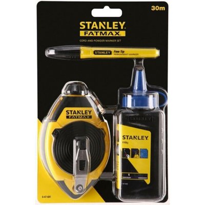 šňůra brnkací 30m + pudr + značkovač (0-47-681) STANLEY – Hledejceny.cz