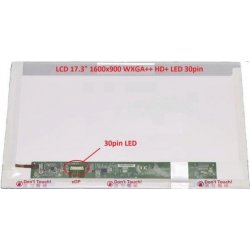 displej pro notebook Acer Aspire E17 E5-771 display 17.3" LED LCD displej WXGA++ HD+ 1600x900 matný povrch