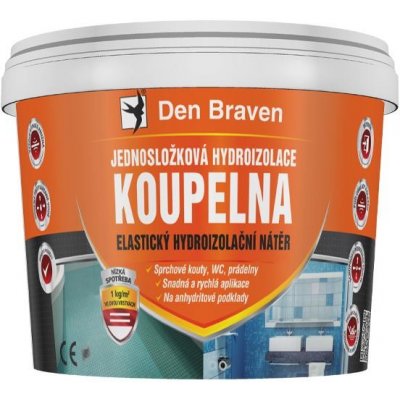 Jednosložková hydroizolace KOUPELNA 5 kg kbelík medově hnědá – Zboží Mobilmania