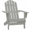 Zahradní židle a křeslo 45702 vidaXL Zahradní křeslo dřevěné šedé