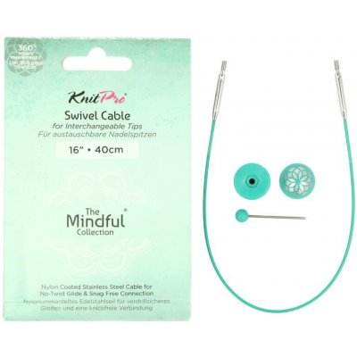 KnitPro Mindful otočné lanko 20 cm – Zboží Dáma