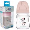 Láhev a nápitka Canpol babies láhev se širokým hrdlem Toys růžová 120ml