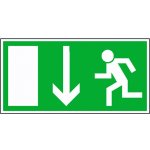 Únikový východ - fotoluminiscenční, plast/samolepící fólie Materiál: Plast, Rozměry značení: 20 x 10 cm – Zboží Dáma