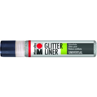 Glitter Pen Marabu 25 ml stříbrná 582 – Hledejceny.cz