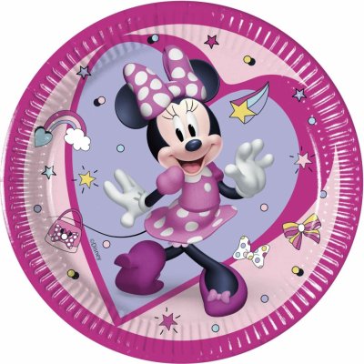 Procos EKO papírové talíře Minnie Mouse Junior Disney 20cm – Zboží Dáma