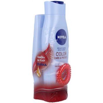 Nivea Color Care & Protect šampon 250 ml + kondicionér 200 ml + gumička dárková sada