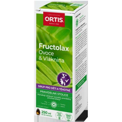 Ortis Fructolax Ovoce&Vláknina sirup pro děti 250 ml – Hledejceny.cz