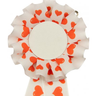 Kokarda průměr 8 cm srdíčka – Zboží Dáma
