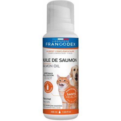 Francodex Lososový olej pes, kočka 200 ml – Zboží Mobilmania
