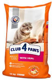 CLUB 4 PAWS Premium Cat Adult s telecím 0,5 kg