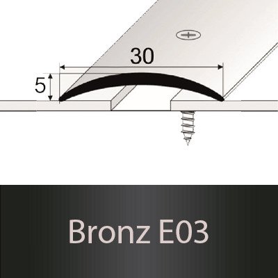 Profil Team Přechodový profil šampaň E02 30mm 0,93 m – Zboží Mobilmania