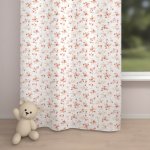 Biante Dětský bavlněný závěs Sandra SA-304 Oranžovo žluté růžičky na bílém 150x210 cm – Hledejceny.cz