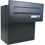 1x poštovní schránka F-041 k zazdění do sloupku + čelní deska se zvonkem ČD-2 - RAL 7016 MAT. - ANTRACIT – Sleviste.cz
