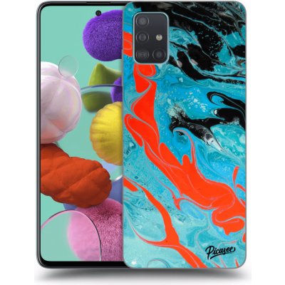 Pouzdro Picasee silikonové Samsung Galaxy A51 A515F - Blue Magma čiré – Zboží Mobilmania