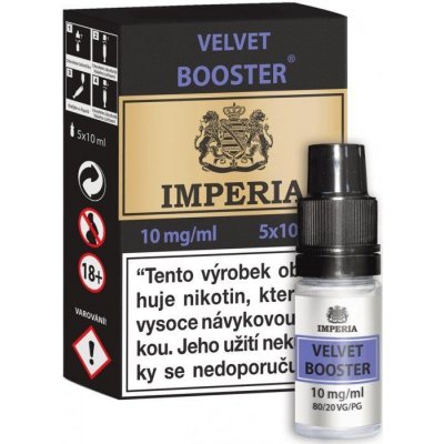 Velvet Booster CZ IMPERIA 5x10ml PG20-VG80 10mg – Hledejceny.cz
