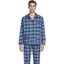 Guasch Lorenzo pánské pyžamo dlouhé propínací modré