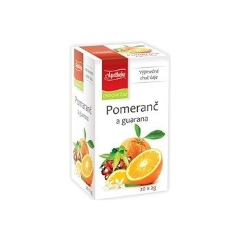 Apotheke Pomeranč a guarana čaj 20 x 2 g