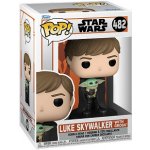 Funko Pop! 482 Star Wars The Mandalorian Luke Skywalker With Grogu – Zboží Mobilmania