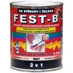 Barvy A Laky Hostivař FEST-B S2141, antikorozní nátěr na železo 0840 červenohnědá, 12 kg – Sleviste.cz