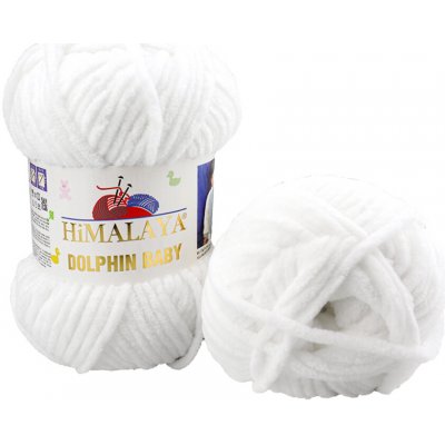 Himalaya příze Dolphin Baby 80301 bílá – Sleviste.cz