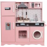 Aga4Kids Dětská dřevěná kuchyňka MR6160 Růžová – Zboží Dáma
